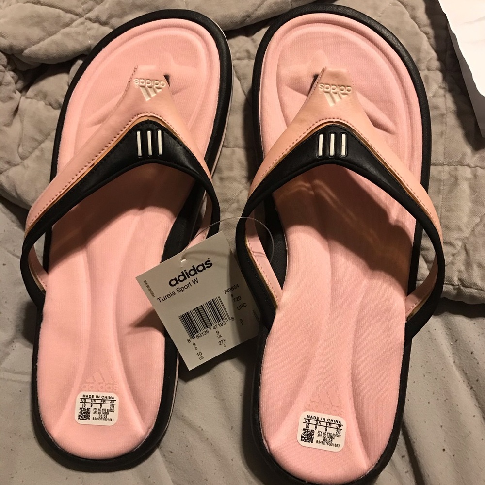 Adidas Flip Flops sz 10